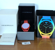 Emporio Armani matte red watch