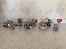Me to You Tatty Teddy Ceramic Figurines, Bundle of 8, Medium Size, Boxed