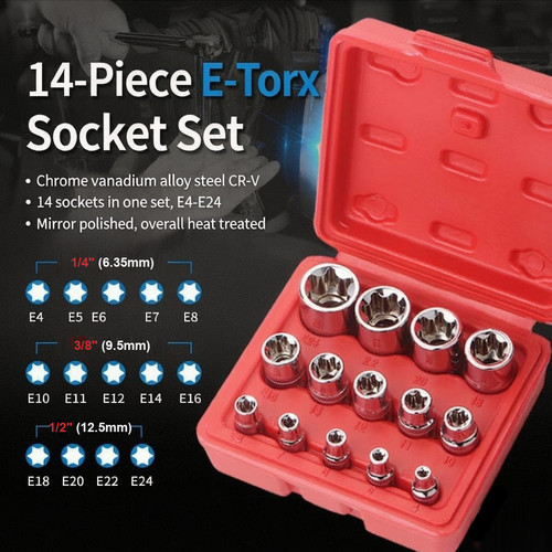 14pcs female torx star - 14pcs,