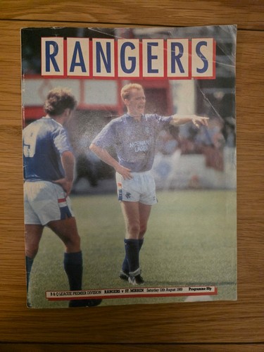 Rangers mirren programme - st,