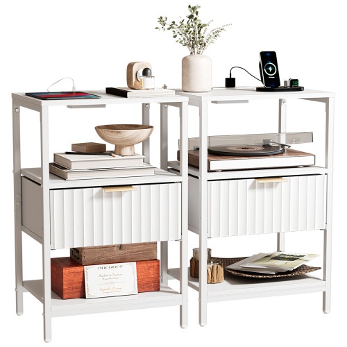 Bedside table with - bedside,