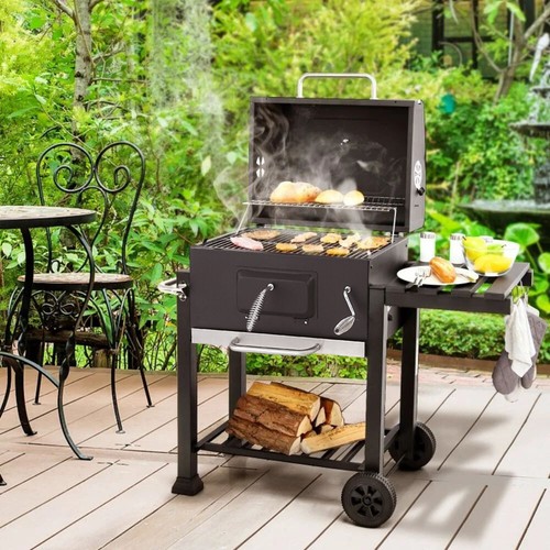 Backyard charcoal smoker - backyard,
