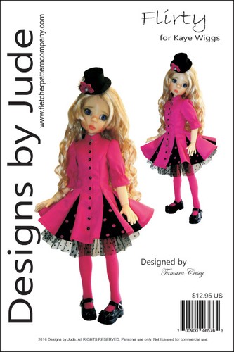 Flirty pattern for 46cm kaye - flirty,