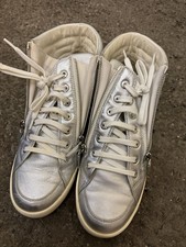 Chanel Silver Trainers