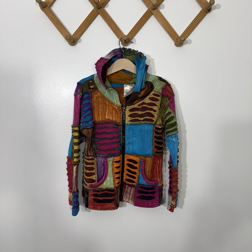 Patchwork pixie hoodie kids - patchwork,