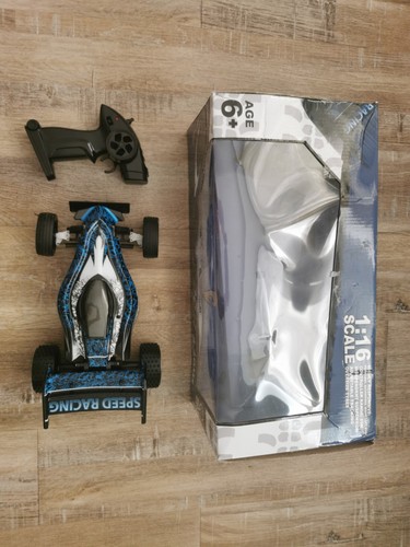 Rc racing car blue - 1:16,