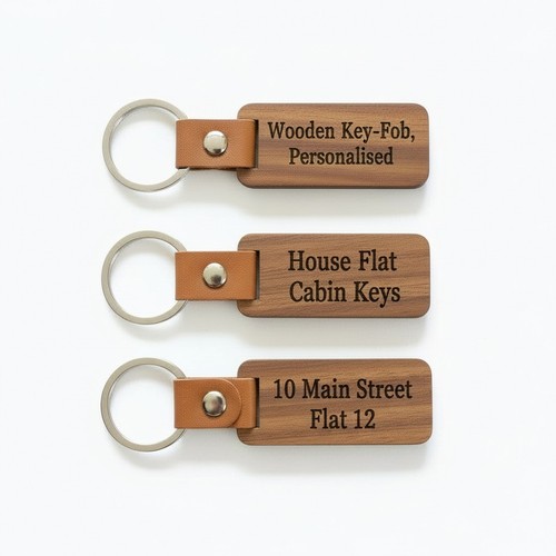 Personalised wooden key - wooden,
