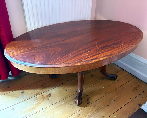 Mahogany victorian oval - mahogany,
