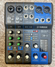 YAMAHA MG06X 6-Channel Mixer Console SPX Effects D-PRE Mic Preamp 2 Mic 6 Line