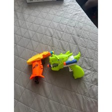 2 small nerf guns dinosaur pistols