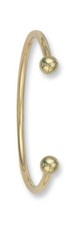 Gold Torque Bangle Men's Gold