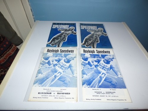 Vintage speedway programmes - speedway,