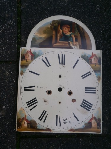 Longcase clock dial 13x - ,