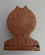 DECORATIVE CARVED WOOD POCKET