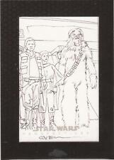 Star Wars Chrome Perspectives - Roy Cover "Heroes on Yavin" Sketch Card