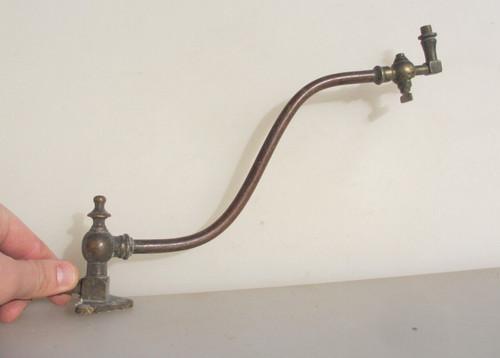 Victorian brass wall light arm - brass,