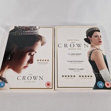 The Crown Seasons 1 & 2 DVD Cert 15 8 Discs Netflix Royal Family Drama Region 2
