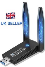 1300Mbps USB WiFi Dongle for PC Double Antenna, Dual Band 5GHz 2.4GHz USB... 