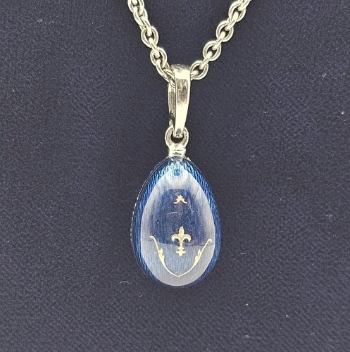Faberge pendant egg in blue - faberge,
