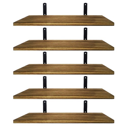 5piece rustic shelves floating - shelves,
