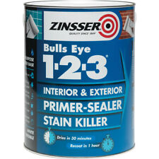ZINSSER BULLS EYE 123 MULTI SURFACE PRIMER SEALER PAINT WHITE 500ML