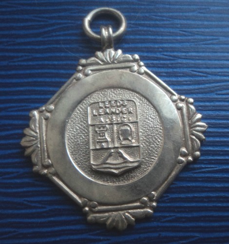 Vintage silver swimming medal - vintage,
