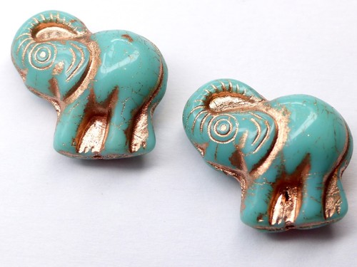 20mm czech glass animal - czech,