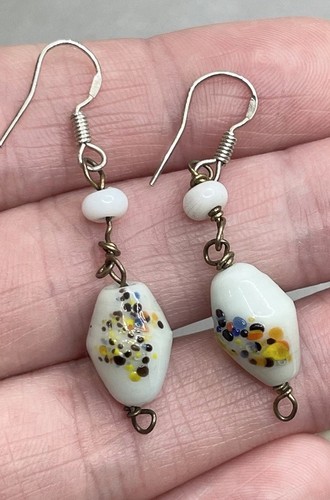 Vintage czech bead speckled - czech,