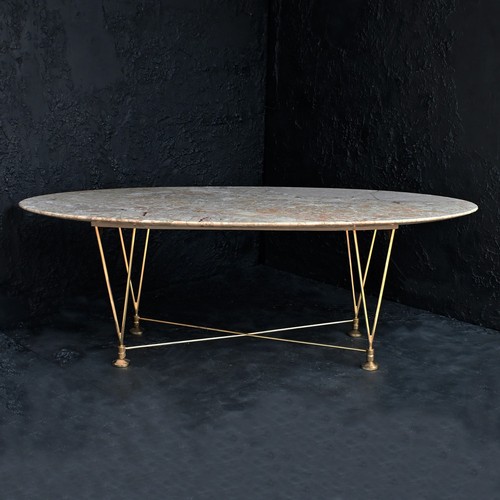Italian oval marble coffee - italian,