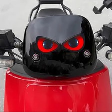 DEVIL MONSTER EYES Car Vinyl Sticker Bike Window Wall Waterproof Red Demon Decal