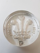 ROYAL WEDDING DARTINGTON GLASS PAPERWEIGHT