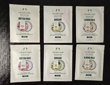 Lot 6 The Body Shop Butter sample 8ml/.25oz Almond Milk,British Rose,Avocado