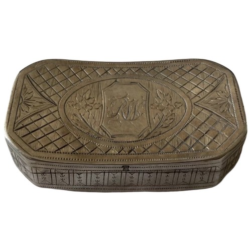 Georgian solid silver snuff - georgian,
