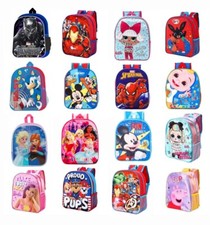 Kids Boys Girls Backpack Childrens Character Rucksack Junior Toddlers School Bag
