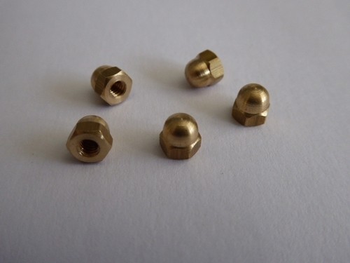 6ba brass dome nut acorn - nut,