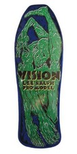 VISION Lee Ralph Contorsionist Reissue Skateboard Deck 10.0" X 30.0"  blue green