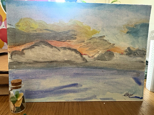 Signed original abstract - original,