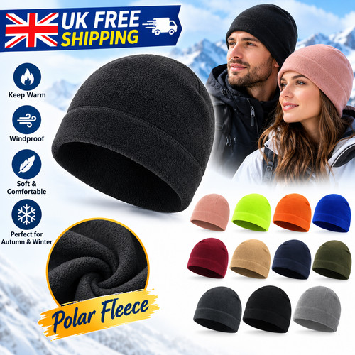 Fleece trawler beanie hat - fleece,
