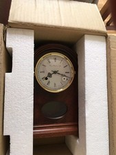 Brand New In BOX Wooden Mantel Clock Franz Hermle & John