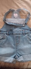 Girls Age 8-9 Years Shorts Bib And Braces