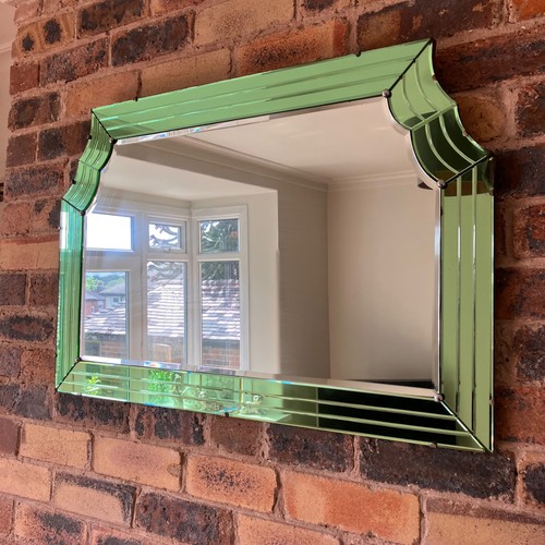 Antique art deco mirror - an,