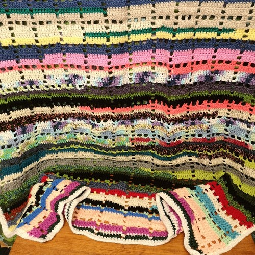 Bright stripy knitted - bright,