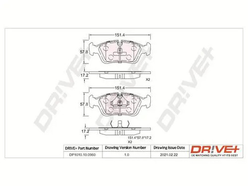 Brake pads front axle - brake,