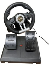 XR Racing Steering Wheel and Pedal Set for Playstation Gaming Consoles
