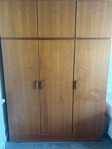 Plan vintage teak wardrobe - plan,