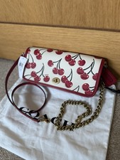 Coach Dinky Cherry Red White