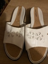 Ladies White Open-Toe Hush