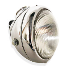 Lucas MU42 Style Headlamp 6 1/2" Inch Chrome Ideal For Triumph Motorcycles