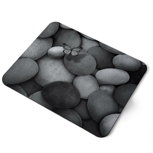 Mouse mat pad pebbles - bw,
