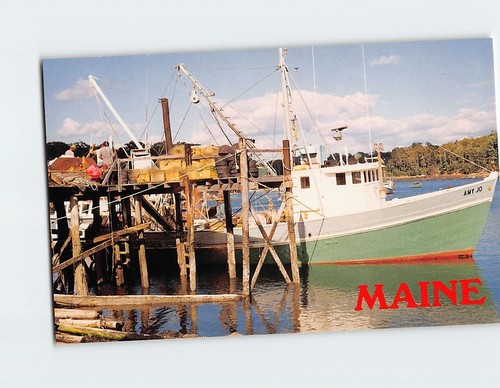 Postcard fishing boat - fishing,